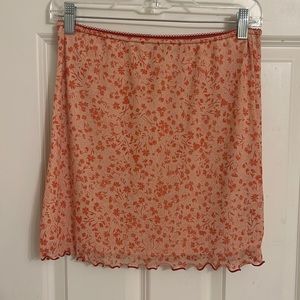 Orange urban outfitters skirt